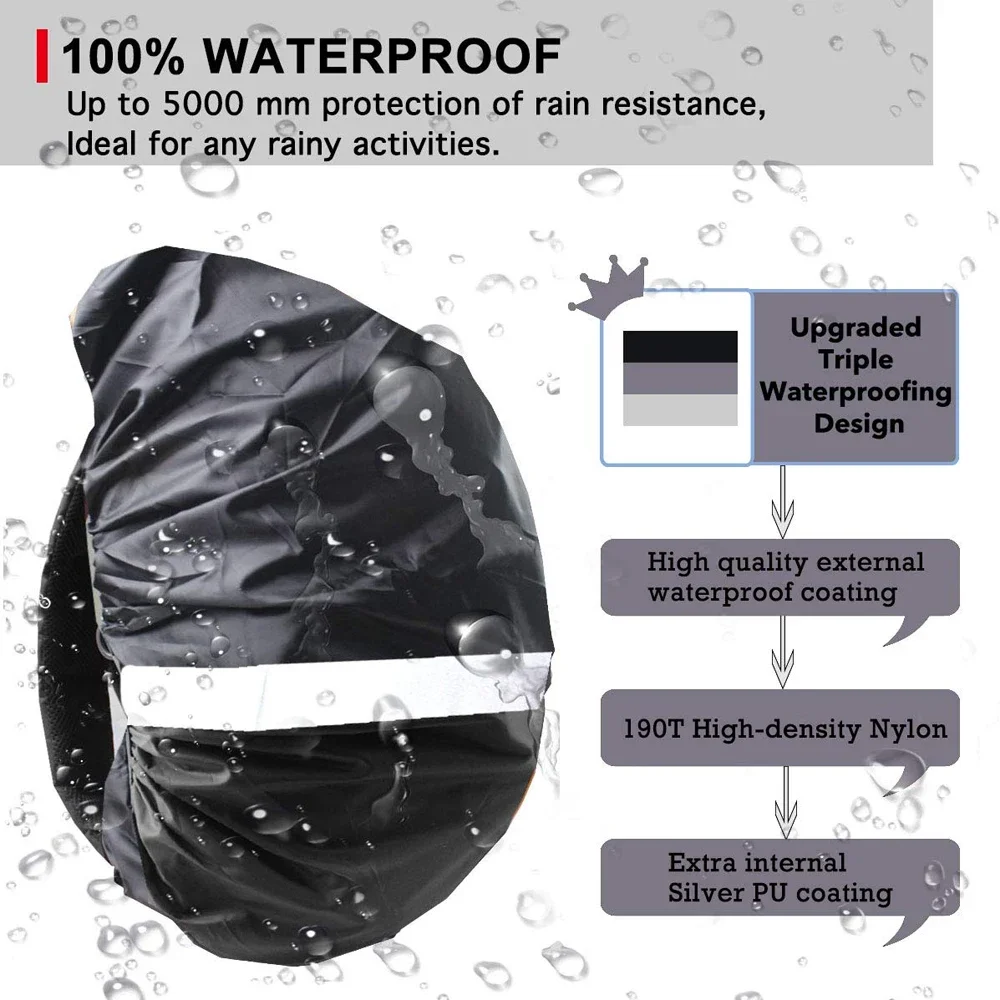Mochila impermeable cubierta p - Cycling Gear Backpack reseña y precio